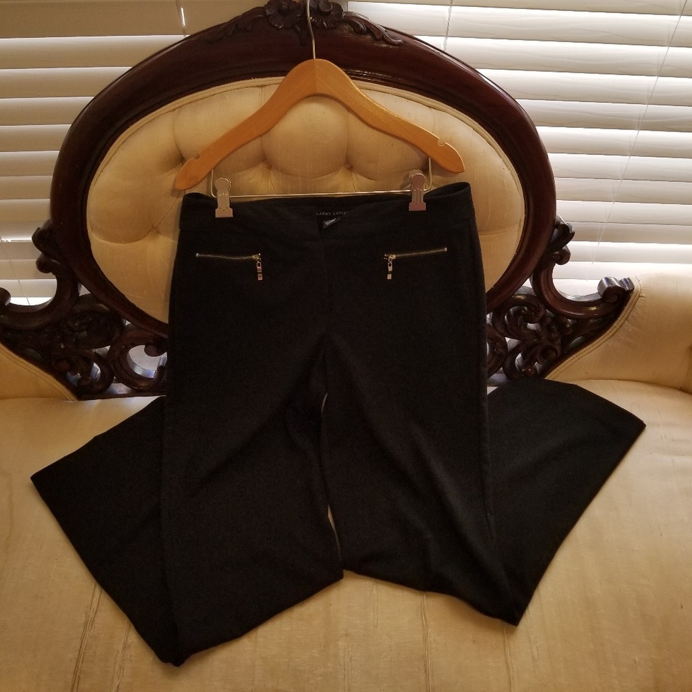 Larry Levine Black Casual Work Pants